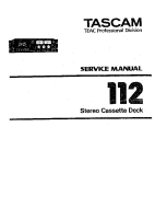 Tascam 112 - Service Manual
